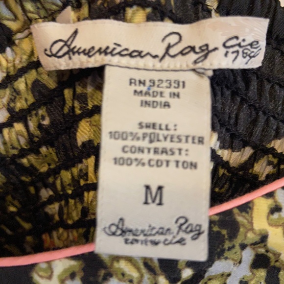 American Rag Cie Strapless Floral Dress Size Medium - Picture 3 of 4